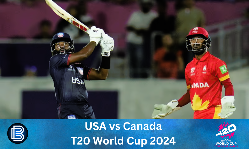 USA vs Canada: The USA Beat Canada by 7 Wickets in the 1st Match of T20 World Cup 2024