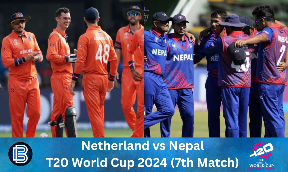 Netherlands vs Nepal: Unbelievable Netherlands Beat Nepal by 6 Wickets in 7th Match of T20 World Cup 2024 at Dallas