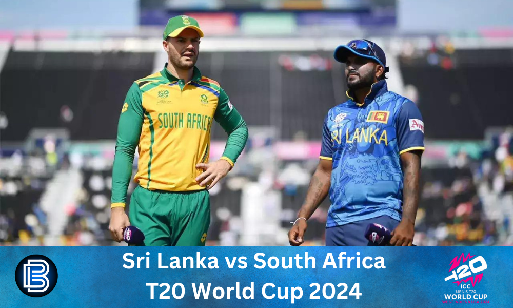 Sri Lanka vs South Africa: SA Beats SL in a Thrilling  Moments by 6 Wickets in 4th Match of T20 World Cup 2024
