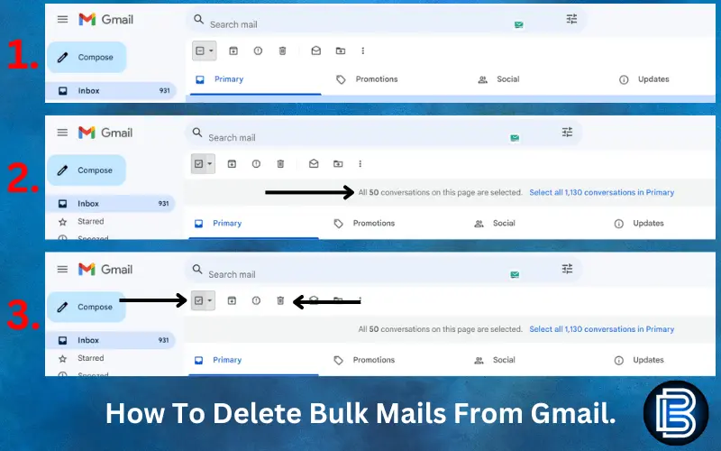 How To Delete Bulk Mails From Gmail